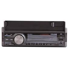 Автомагнітола «Cyclone» MP-2001G RGB BT/USB+USB Charge/MicroSD/ISO/дод. розєм + тримач моб. тел.