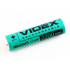 Батарейка 18650 Li-Ion 2200 мAч Videx без захисту