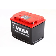 Акумулят. батарея 60 Ач «Vega» Extra Power (плюс зліва, гарантія 12 місяців)