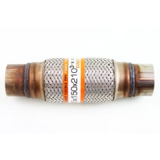 Гофра глушника Lacetti 3-шарова EuroEx з фланцями (45*150*210)
