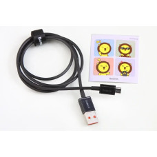 Кабель USB - microUSB 2.0A 1.0м Baseus Superior зиліконовий круглий чорний