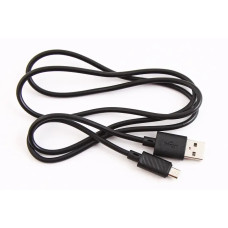 Кабель USB - microUSB 2.4A 1.0м Hoco X88 силіконовий круглий чорний
