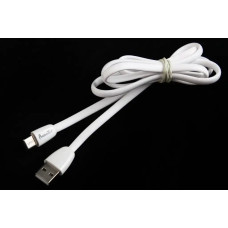 Кабель USB - Type-C 2.0A 1.0м Avantis каучуковий плоский білий