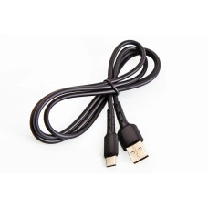Кабель USB - Type-C 3.0A 1.0м Avantis круглий чорний