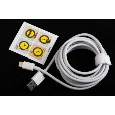 Кабель USB - Type-C 66 Вт 2.0м Baseus Superior зликоновий круглий білий