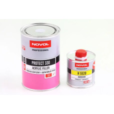 Ґрунт акриловий 5+1 Novol Protect 330 сірий 1л + відвердитель H5520 0.20