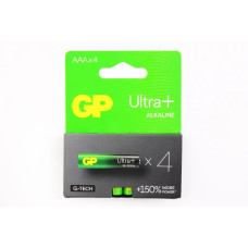 Батарейка AAA/LR03 Alkaline GP Ultra+ блістер