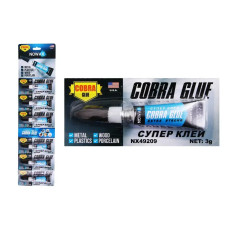 Клей супер 3г Nowax Cobra