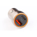 Зарядка в прикурювач 1USB/1Type-C QC 20Вт Hoco сірий