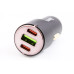 Зарядка в прикурювач 1USB/2Type-C QC 45Вт Hoco + кабель Type-C/Type-C чорний
