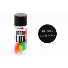 Фарба аерозольна Nowax Decor Lux 450мл 9005 чорний глянц