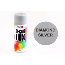 Фарба аерозольна Nowax Decor Lux металик 450мл срібний (Diamond silver)