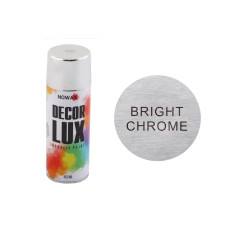 Фарба аерозольна Nowax Decor Lux металик 450мл хром (Bright chrome)