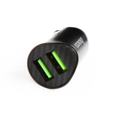 Зарядка в прикурювач 2USB QC 18Вт Hoco Z39 чорний