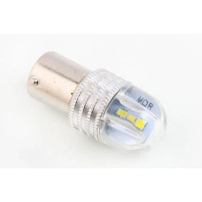 Лампа диодна 12В T25 6-SMD 3030 скло з радіатором Cyclone