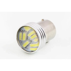 Лампа диодна 12В T25 15-SMD 4014 з лінзою і радіатором Cyclone 400лм