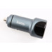 Зарядка в прикурювач з вольтометром 1USB/1Type-C QC 20Вт Hoco темно-серий