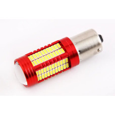Лампа диодна 12В T25 106-SMD 4014 CAN з лінзою з радіатором Cyclone 2000лм
