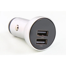 Зарядка в прикурювач з вольтометром 2USB QC 24Вт Baseus ребра.