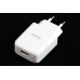 Зарядне у 220В 1USB 2.1A Hoco + кабель iPhone білий