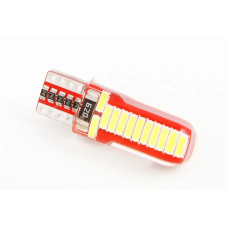 Лампа діодна 12В безцок. T10 24-SMD 4014 силікон Cyclone 576лм