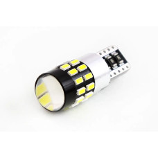 Лампа диодна 12В безцок. T10 30-SMD 3014 CAN з лінзою Cyclone 390лм