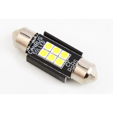 Лампа диодна 12В салону 36м 6-SMD 3030 CAN з радіатором Cyclone