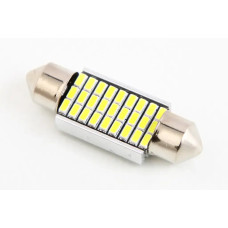 Лампа диодна 12В салону 36м 27-SMD 3014 CAN з радіатором Cyclone 351лм