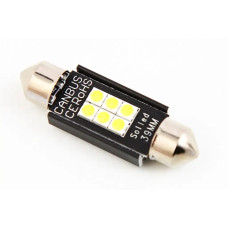 Лампа диодна 12В салону 39м 6-SMD 3030 CAN з радіатором Cyclone