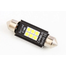 Лампа диодна 12В салону 41м 6-SMD 3030 CAN з радіатором Cyclone