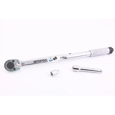 Ключ динамометричного 1/2 28-210Нм Intertool + перехід на 3/8 + подовжувач 125м