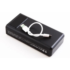 Напружене XO 4USB 2Type-C 2.0A LED-дисплей з ліхтарем. Чорний