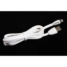 Кабель USB - iPhone 2.0A 1.0 Avantis каучуковий плоский білий