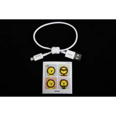 Кабель USB - iPhone 2.4A 0.25м Baseus Superrior силіконовий круглий білий