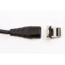 Кабель USB - iPhone 2.4A 1.0м Hoco X63 магніт силіконовий круглий чорний