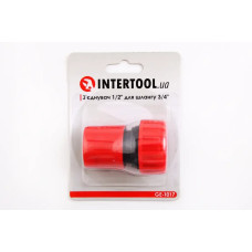 Кенектор 1/2 для шланга 3/4 Intertool