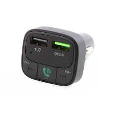 Додаток для радіохвилі до прикур. Bluetooth 5.0 Hoco E59 2USB QC 18Вт/microSD