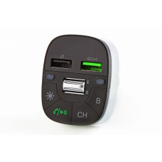 Додаток для радіохвилі до прикур. Bluetooth 5.0 E71 2USB QC 18Вт/AUX+кабель
