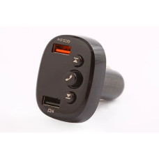 Додаток для радіохвилі до прикур. Bluetooth 5.0 XO 2USB QC 18Вт