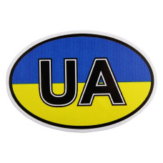 Наклейка UA Флаг України 9*13sм