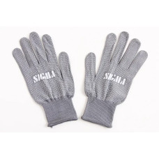 Рукавички трикотажні 8 22г сіре з сірою точкою ПВХ Sigma