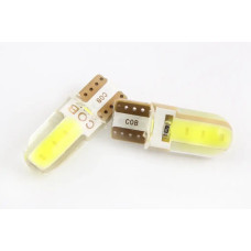 Лампа діодна 12В безцок. T10 2COB-06 силікон LED (2 шт.)