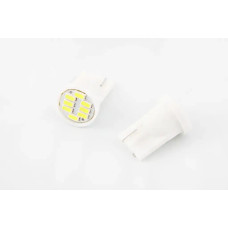 Лампа диодна 12В безцок. T10 8-SMD 3014 LED (2 шт.)