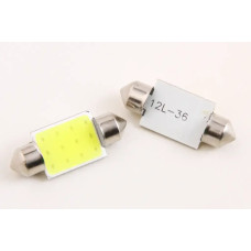 Лампа диодна 12В салону 36м 12COB LED (2 шт.)