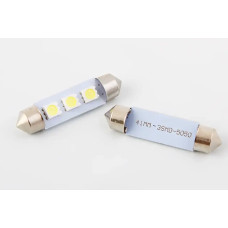 Лампа диодна 12В салону 41м 3-SMD 5050 LED (2 шт.)