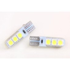 Лампа діодна 24В безцок. T10 6-SMD 5050 силікон LED (2 шт.)