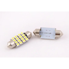 Лампа диодна 12В салону 36м 16-SMD 1206 LED (2 шт.)