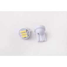 Лампа диодна 12В безцок. T10 3-SMD 7020 LED (2 шт.)