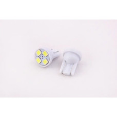 Лампа диодна 12В безцок. T10 4-SMD 3528 LED (2 шт.)