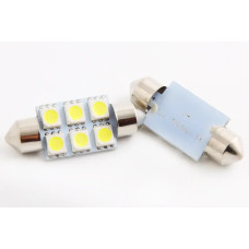 Лампа диодна 12В салону 36м 6-SMD 5050 Квант (2 шт.)